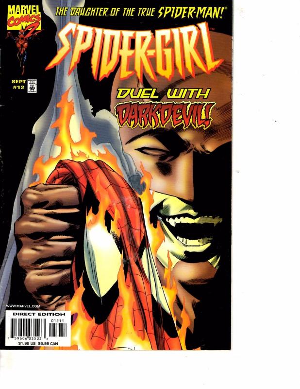 Lot Of 2 Marvel Comic Books Spider-Girl DarkDevil #12 and #13   ON3