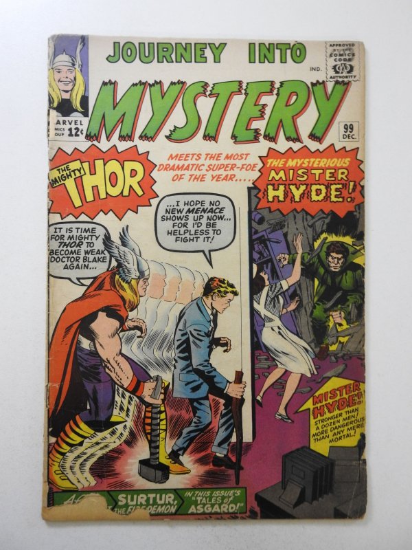 Journey Into Mystery #99 (1963) FR/GD Condition 5 in cumulative spine split