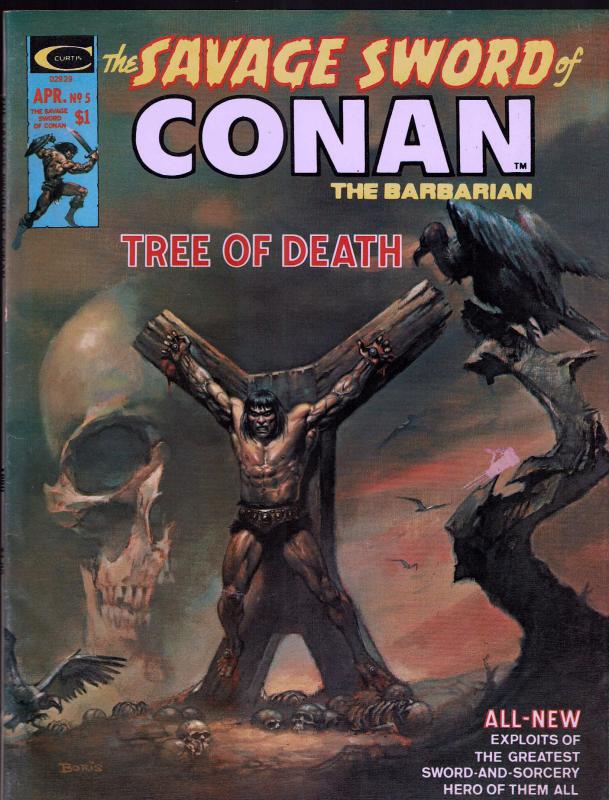 Savage Sword of Conan #5 - Early Conan Magazine - 6.0 or Better