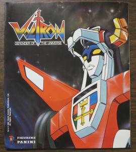 Voltron- Defender of the Universe Panini Sticker Album 1980s Cartoon Collectible