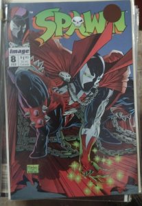 SPAWN  # 8 IMAGE 1993    TODD MCFARLANE  B+W  FRANK MILLER SPAWN POSTER