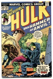 INCREDIBLE HULK #182 comic book 2nd WOLVERINE -BRONZE V/FN