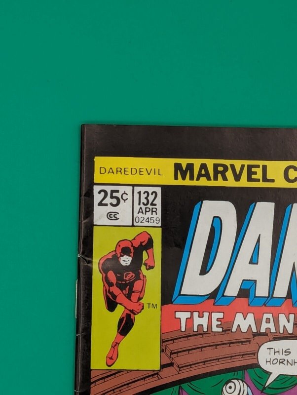 Marvel Comics Daredevil The Man Without Fear! April #132 Issue Comic