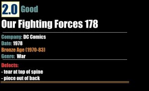 Our Fighting Forces 178 (1978) GD Bronze Age DC War Comics