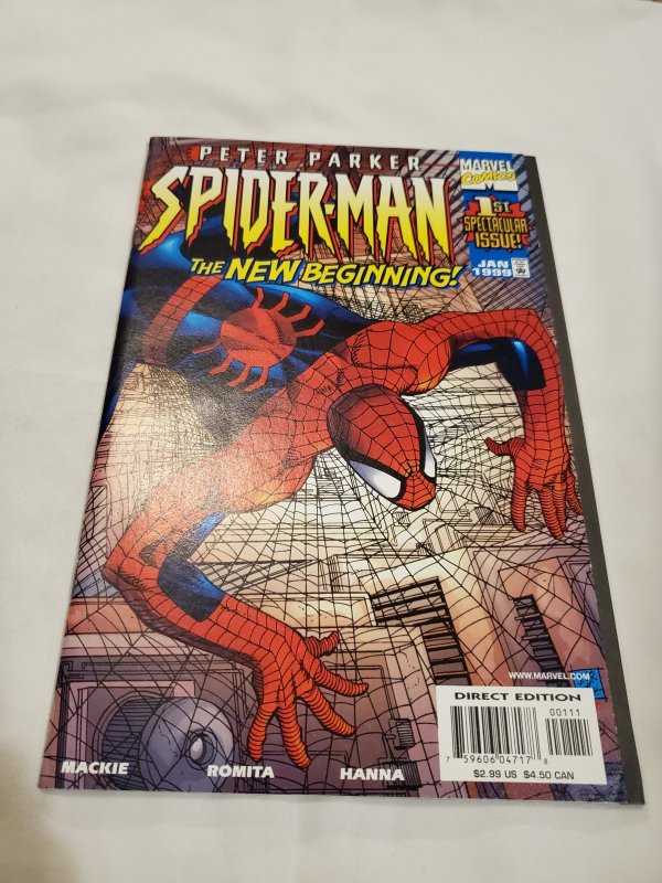 Peter Parker Spider-Man 1 Near Mint- Script by Howard Mackie