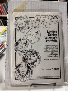 GEN 13   LIMITED EDITION COLLECTOR'S PORTFOLIO  #1656/5000   NEW/SEALED CAMPBELL