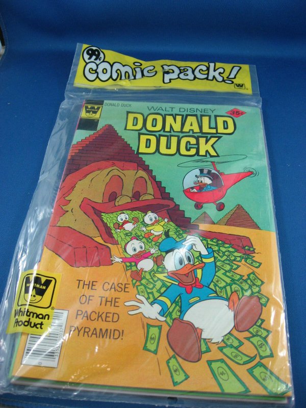 DONALD DUCK SEALED PRE PACK OF 3 COMICS MICKEY MOUSE PINK PANTHER WHITMAN