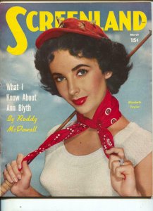 Screen Magazine-Elizabeth Taylor-Ann Blyth-Van Heflin-March-1951