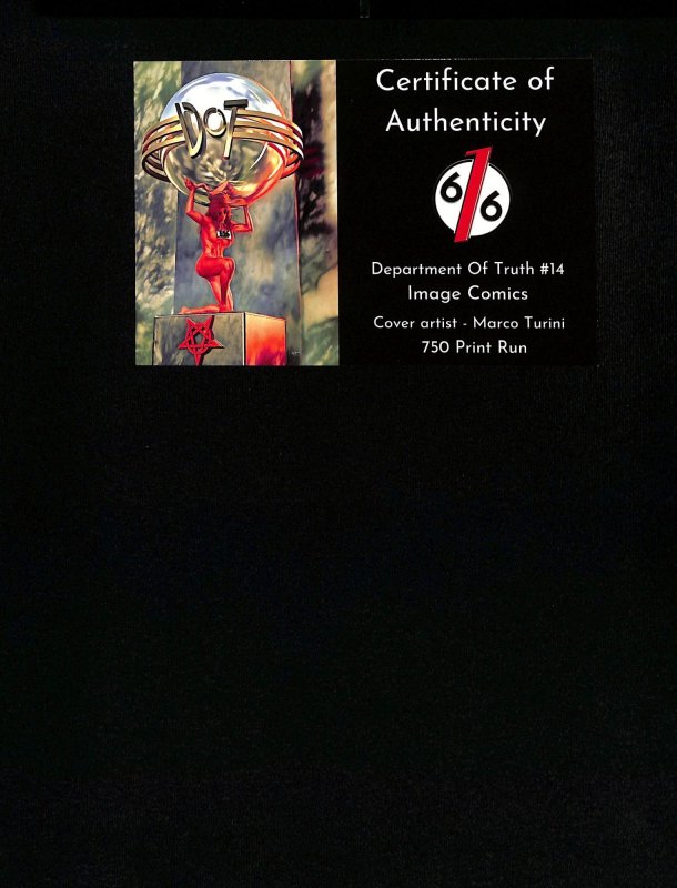 Department of Truth #14 Marco Turini Variant