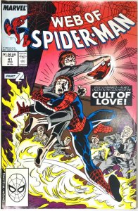 WEB OF SPIDER-MAN Comic Issue 41 — 32 Pages $1.00 Cover  — 1988 Marvel Universe