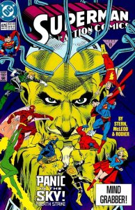 Action Comics #675 VF ; DC | Superman Panic in the Sky 4