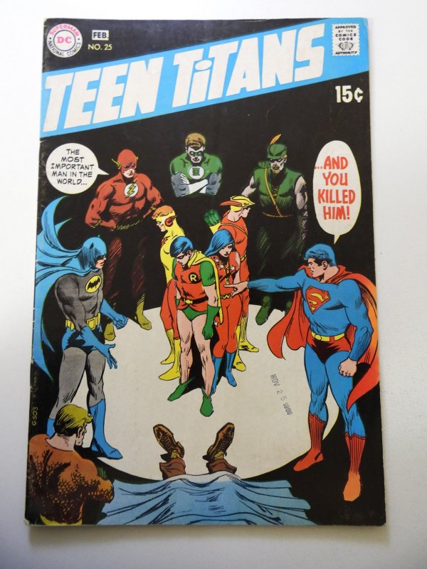 Teen Titans #25 (1970) 1st App Lilith Clay & Loren Jupiter FN Condition