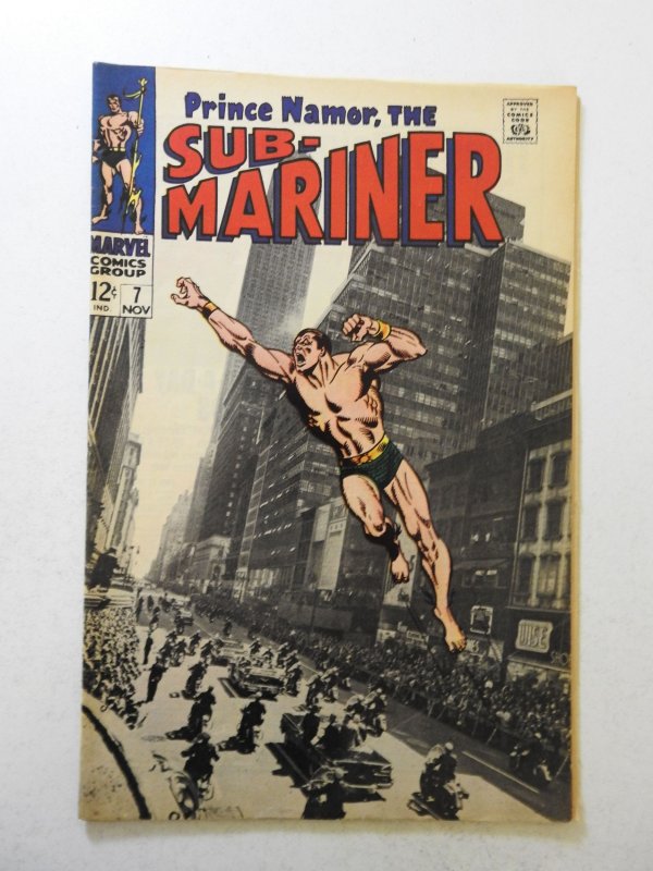 Sub-Mariner #7 (1968) GD+ Condition centerfold detached