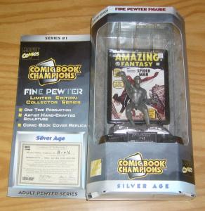 Comic Book Champions Adult Pewter Series #1 amazing spider-man w/COA in box 