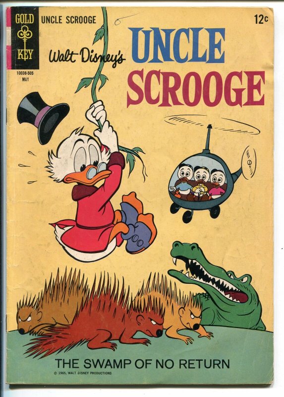 UNCLE SCROOGE #57 1965-GOLD KEY-WALT DISNEY-CARL BARKS ART-vg