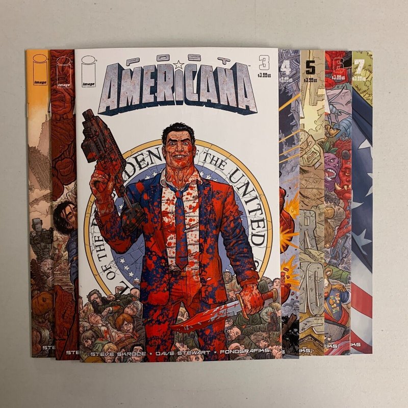 Post Americana #1-7 Set (Image 2020) 1 2 3 4 5 6 7 Steve Skroce (9.0+) 