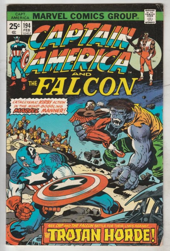 Captain America #194 (Feb-76) FN/VF+ High-Grade Captain America