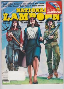 NATIONAL LAMPOON---AUG. 1981--LET'S GET IT UP AMERICA