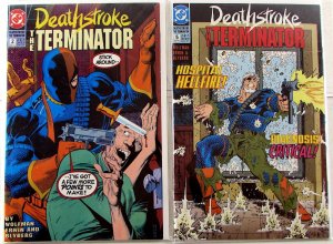 Deathstroke The Terminator Lot of 2 #2, 5 (1991) DC Comics 1st Print Comic Books