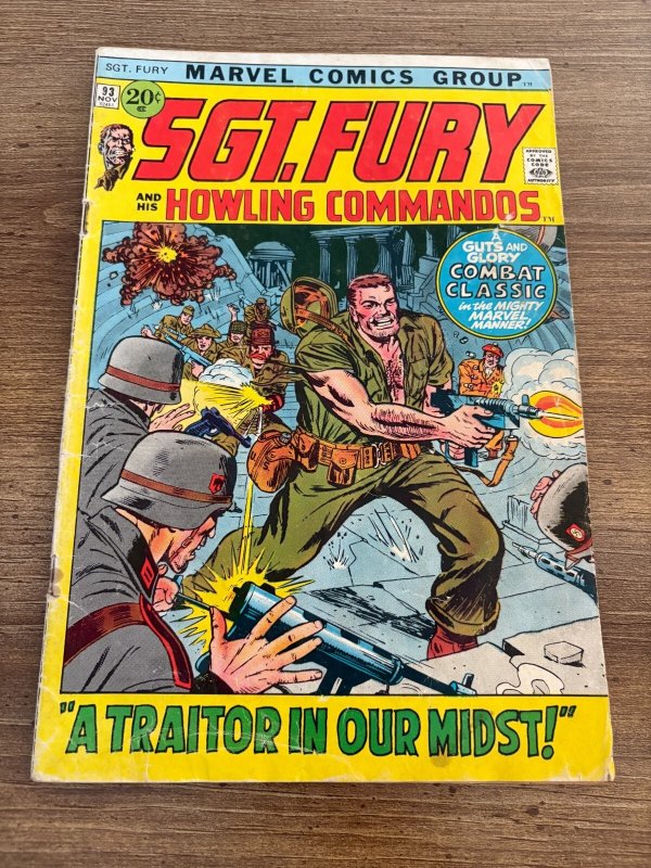 Sgt. Fury & His Howling Commandos # 93 VG Marvel Comic Book Strucker 8 J367