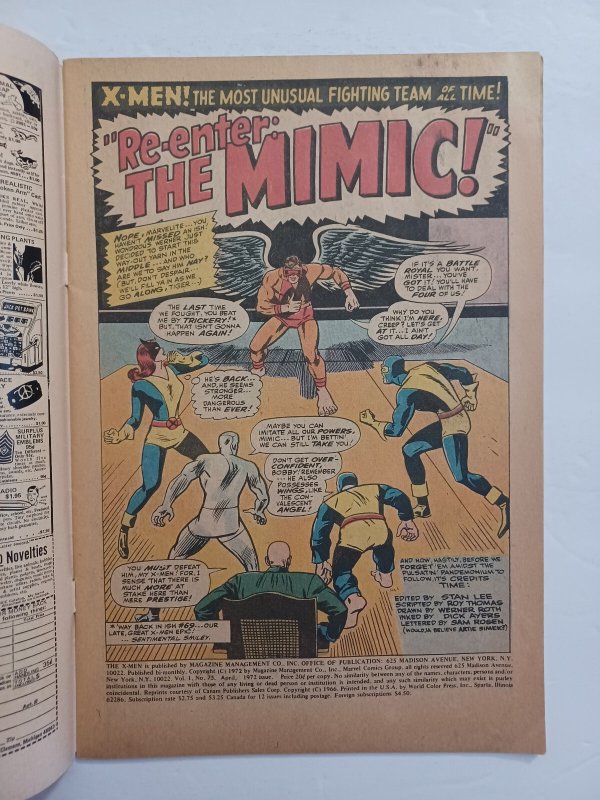 X-Men #75 - Mimic - 1972 - (-VF)