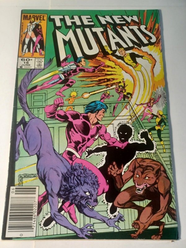 New Mutants #16 VG+ 1st Warpath Newsstand Marvel Comics c265