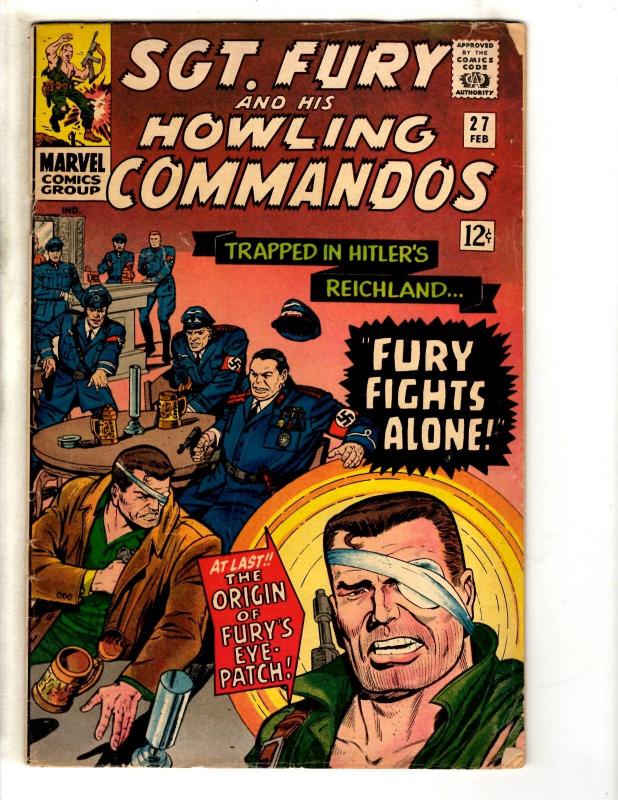 Sgt. Fury & His Howling Commandos # 27 VG/FN Marvel Comic Book Silver Age J306