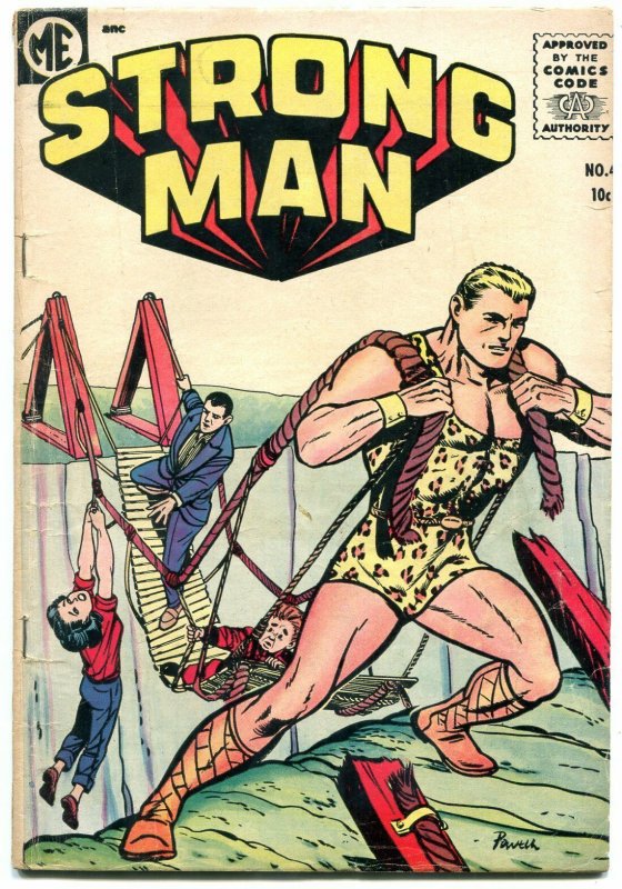 Strong Man #4 1955- Bob Powell- ME Comics VG