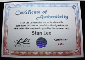 Stan Lee As A Ninja Print Signed By Stan Lee - COA #6073 Included