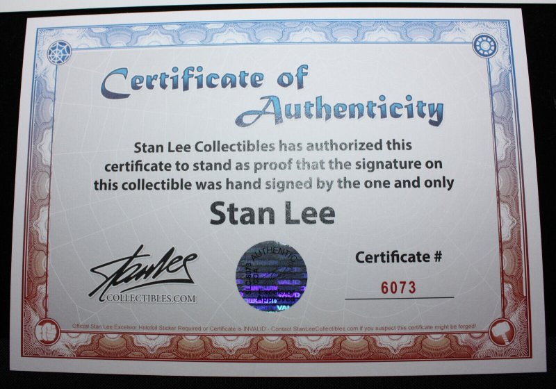 Stan Lee As A Ninja Print Signed By Stan Lee - COA #6073 Included