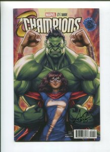 CHAMPIONS #1 (9.2) SIGNED ART GERM VARIANT