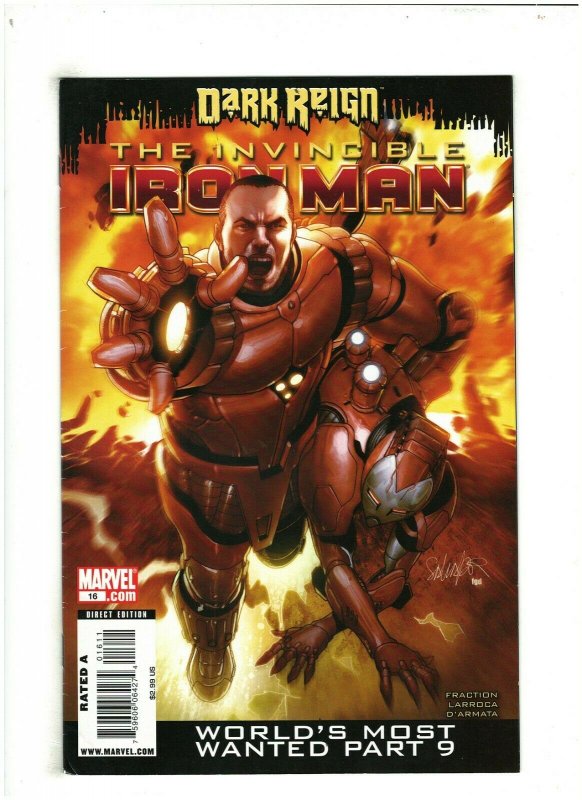 Invincible Iron man #16 FN/VF 7.0 Marvel Comics 2009 Dark Reign, Matt Fraction