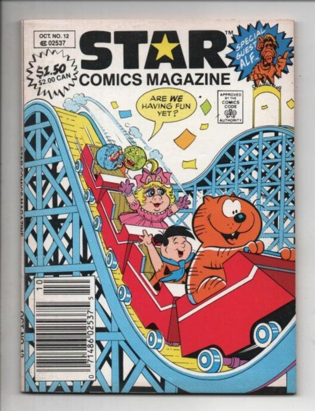 STAR Comics Magazine #12, VF/NM, 1988, Marvel digest, Alf FlintStones Muppets