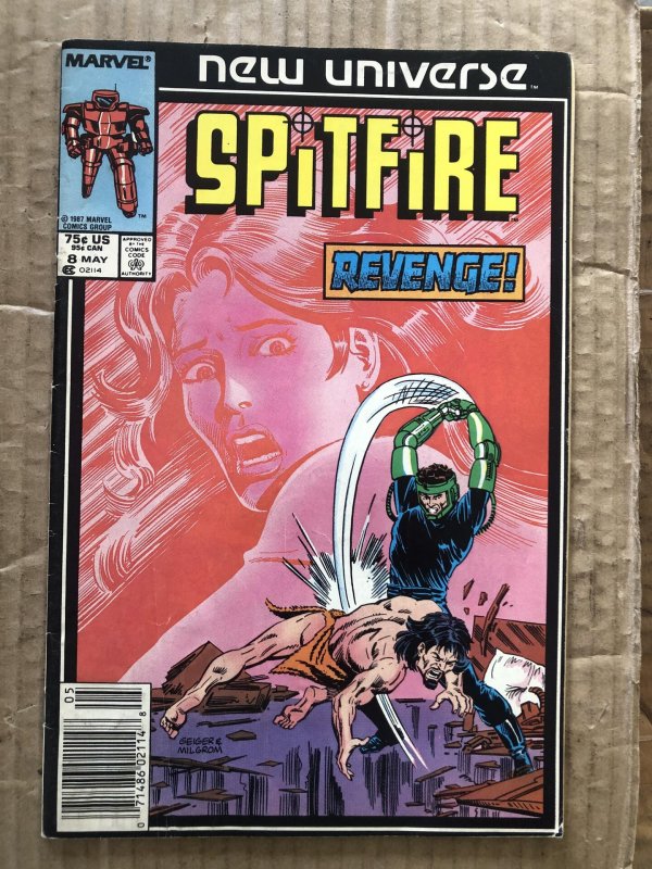 Spitfire and the Troubleshooters #8 Newsstand Edition (1987)