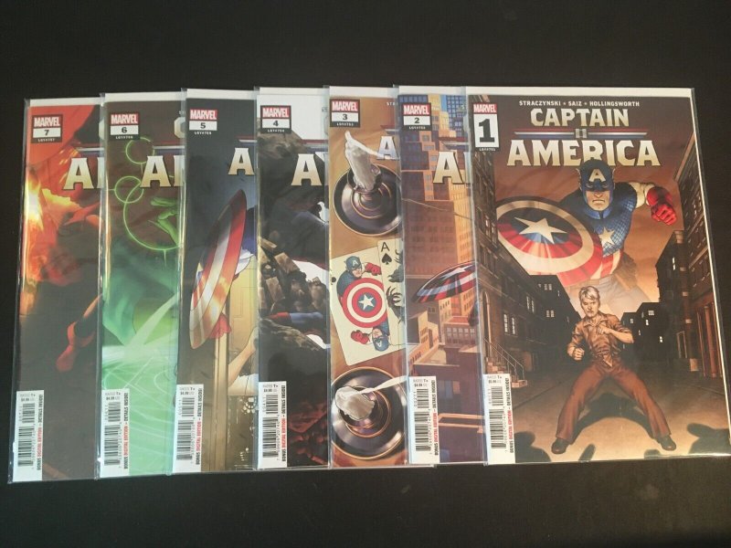 CAPTAIN AMERICA(2023) #1, 2, 3, 4, 5, 6, 7 VFNM Condition