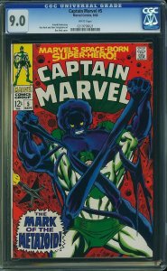 Captain Marvel #5 (1968) CGC 9.0 VFNM