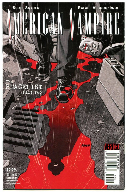 AMERICAN VAMPIRE #29, VF+, BlackList, Vertigo,2010, Variant, more in store 