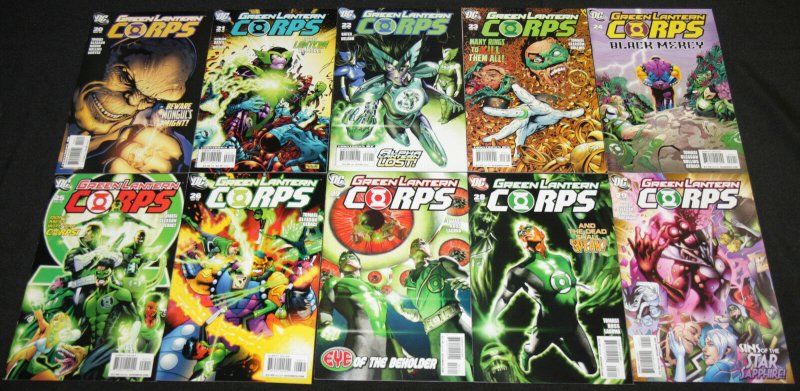 Modern DC GREEN LANTERN CORPS 27pc Mid-High Grade Comic Lot VF-NM Justice League
