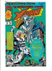 X-FORCE #18 (1993) GREG CAPULLO | DIRECT EDITION | POLYBAG SEALED W/TRADING CARD