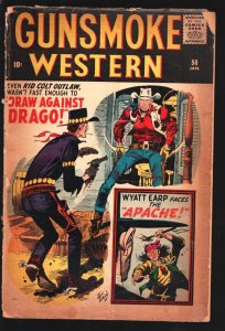 Gunsmoke Western #50 1959-Atlas-Jack Davis cover art-Reed Crandall story art-...
