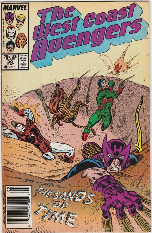 6 The West Coast Avengers Marvel Comic Books # 19 20 21 22 23 24 Hawkeye WM8