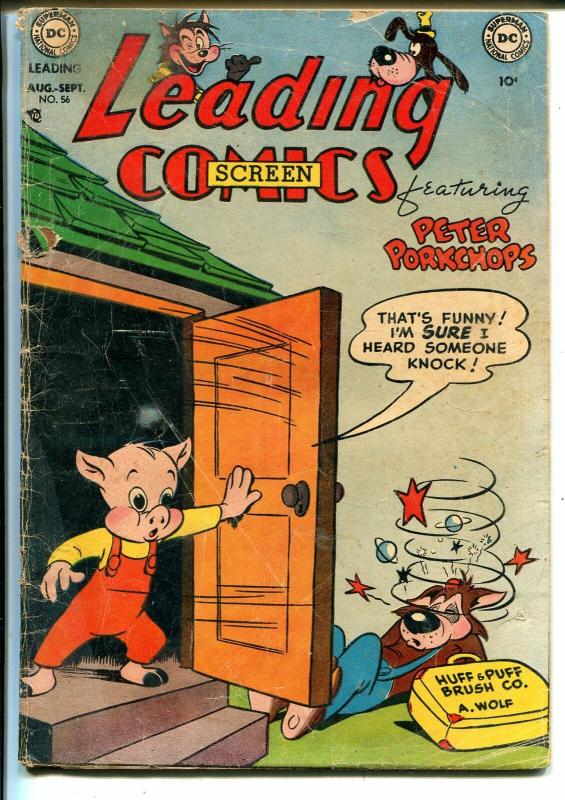 Leading Comics #56 1952- DC-Peter Porkchops-wacky funny animals-G