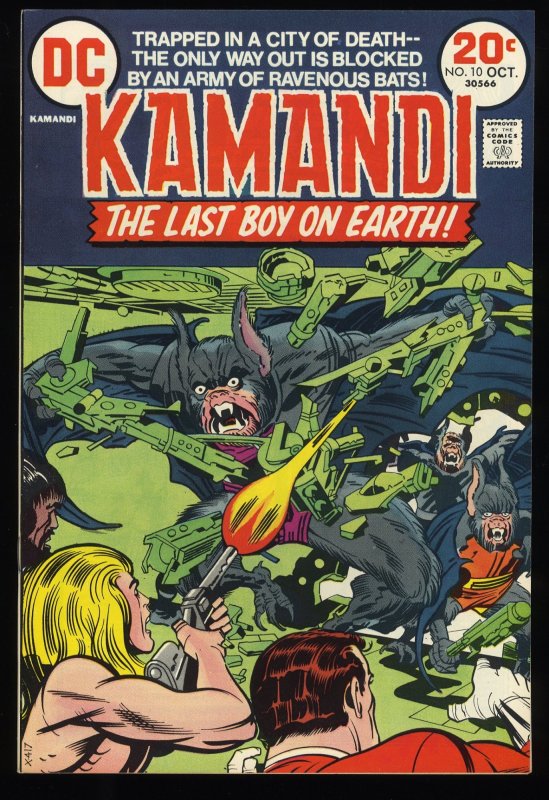 Kamandi, The Last Boy on Earth #10 NM/M 9.8 Killer Germ! Jack Kirby Cover!