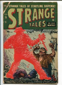 Strange Tales #26 1954-Atlas-pre-code horror-Gene Colan-Jack Katz-torture-G+