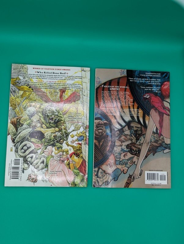 Fables Trade Paperback Lot Volumes 1 2 DC Comics Vertigo Graphic Novels
