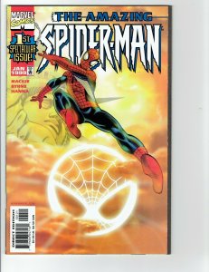 Amazing Spider-Man #1 NM By Mackie Byrne Peter Parker Sunburst Variant B 1999