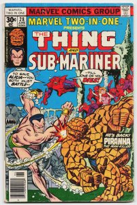 Marvel Two-in-One #28 (1977) Namor the Sub-Mariner