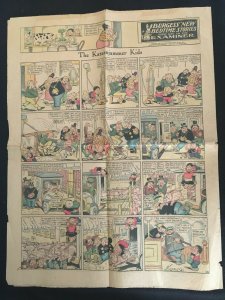 Four Comic Strip Pages from the 1921 Los Angeles Examiner Comic Section