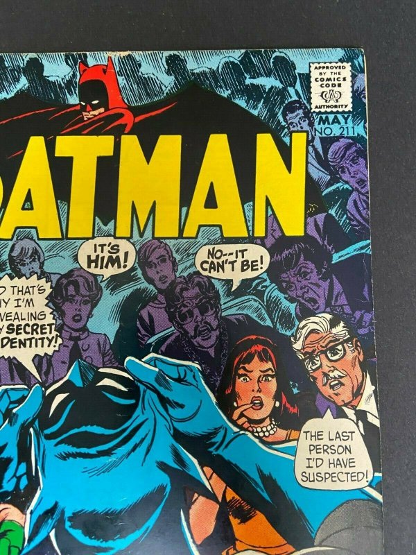 Batman 211 VG+ (DC May 1969)