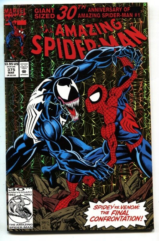 AMAZING SPIDER-MAN #375 Venom cover 1993-MARVEL COMICS  NM- 